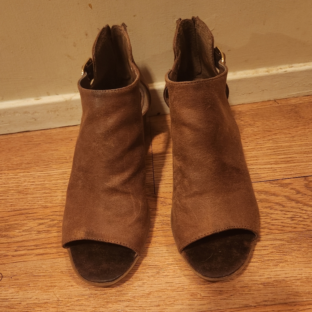 Carlos santana open toe booties